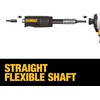 DEWALT Right Angle Drill Attachment, 12 in 90 Degree Drill Adapter, Compact 4-in-1 Modular FLEXTORQ Impact Ready Straight Flexible Shaft (DWAMRASETFT)(12-Inch)