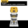 DEWALT Router, Fixed Base, 1-1/4 HP, 7.7-Amp, Variable Speed Trigger, Corded (DWP611)(Router)