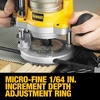DEWALT Router, Fixed and Plunge Base Kit, Soft Start, 12-Amp, 24,000 RPM, Variable Speed Trigger, Corded (DW618PKB)(Router)