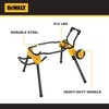 DEWALT Table Saw 10 Inch with Foldable Rolling Table Saw Stand, 15 Amp, 4800 RPM, 32-1/2-Inch Rip Capacity (DWE7491RS)(Table Saw)