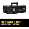 DEWALT Tool Box TSTAK II, 13 In. Flat Top Tool Storage Case, Stackable Organizer Hard Case Portable Toolbox, Heavy Duty, Holds Up To 66 lbs (DWST17807)(1 Count (Pack of 4))