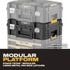 DEWALT Tool Box TSTAK II, 13 In. Flat Top Tool Storage Case, Stackable Organizer Hard Case Portable Toolbox, Heavy Duty, Holds Up To 66 lbs (DWST17807)(1 Count (Pack of 1))