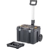 DEWALT Tool Box with Wheels Modular, Large Rolling Tool Box With Telescopic Handle, Portable Carrier Deep Stackable TSTAK Storage (DWST17820)