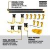 DEWALT Tool Organizer, 21 Piece Accessory Starter Kit, Includes 2 Metal Rails, 13 Hooks, and 2 Plastic Bins, DEWALT Workshop Storage System Compatible (DWST82801)(21 Piece Starter Kit)