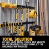 DEWALT Tool Organizer, 21 Piece Accessory Starter Kit, Includes 2 Metal Rails, 13 Hooks, and 2 Plastic Bins, DEWALT Workshop Storage System Compatible (DWST82801)(21 Piece Starter Kit)