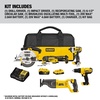DEWALT Tools 5 Tool Power Tool Combo Kit, Cordless Drill Impact Driver Saw Oscillating Multi-tool Set with 20V MAX Battery and Charger (DCK551D1M1)(20V MAX 5pc. Tool Kit)