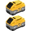 DEWALT 20V MAX Battery, Premium 6.0Ah Double Pack (DCB206-2)(20V MAX XR 8Ah POWERPACK)