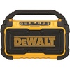 DEWALT 20V MAX Bluetooth Speaker, 100 ft Range, Durable for Jobsites, Phone Holder Included, Lasts 8-10 Hours with Single Charge (DCR010), Black Yellow