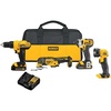 DEWALT 20V MAX Cordless Drill Driver and Oscillating Multi-Tool Combo Kit with 2 x 2 Ah Batteries and Charger, Blade and Workbag (DCK251D2)(4 Tool Combo Kit)