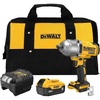 DEWALT 20V MAX Cordless Impact Wrench with Hog Ring Anvil, Brushless High Torque 1/2 Impact Gun, 4-Mode Speed, Includes Battery, Charger and Kit Bag (DCF900P1)(Impact Wrench Kit)