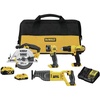 DEWALT 20V MAX Power Tool Combo Kit, 4-Tool Cordless Power Tool Set with Battery and Charger (DCK445D1M1)(DCK445D1M1)