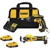 DEWALT 20V MAX XR Brushless Drywall Screw Gun and Cut-Out Tool Combo Kit with 2 Batteries and Charger Included (DCK265D2)
