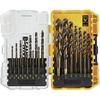 DEWALT Drill Bit Set, 21 Pc High Speed Steel DEWALT Bits, Black and Gold Oxide Coated, 135 Degree Split Point, 31 Degree Helix (DWA1181)(One Size)