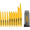 DEWALT Reciprocating Saw Blades, 10 Piece Bi-Metal Combination Set with Case, Various Sizes 6 In to 9 In, Longer Life (DW4898)