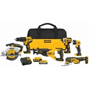 20V MAX BRSHLESS 6-TOOL COMBO KIT W PST