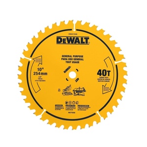 DEWALT 10 in. 24 Tooth General Purpose Saw Blade, Ultra Sharp Carbide Table Saw Blade (DWA11024)(10″ / 40 Teeth)