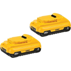 DEWALT 20V MAX 4 Ah Lithium Ion Battery 2-Pack (DCB240-2)(20V MAX)
