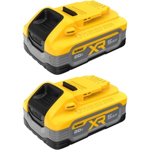 DEWALT 20V MAX 5 Ah Lithium Ion Battery 2-Pack (DCB205-2)(20V MAX XR POWERSTACK)