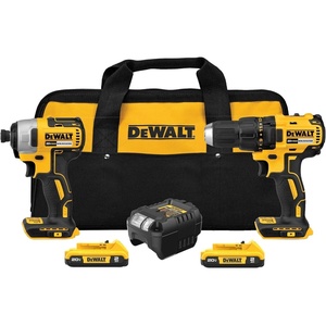 DEWALT 20V MAX Cordless Drill and Impact Driver, Power Drill Brushless 2-Tool Power Tool Combo Kit, Includes 2 Batteries, Charger and Bag (DCK277D2)
