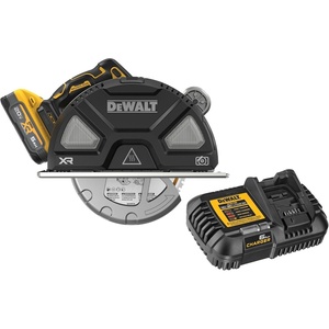 DEWALT 20V MAX XR 7-1/4 Inch Metal Cutting Circular Saw Kit with Circular Saw Blade, Battery and Charger Included (DCS383H1)(20V MAX XR Tool Kit)