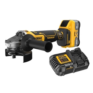 DEWALT 20V MAX XR Brushless Cordless 4-1/2 in. – 5 in. Angle Grinder Kit with XR POWERPACK (DCG410WW1)