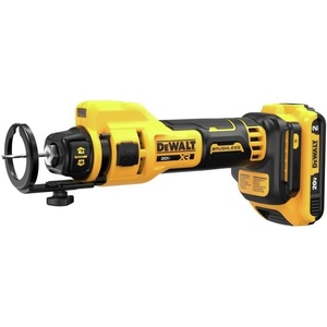 DEWALT 20V MAX* XR Brushless Drywall Cut-Out Tool (Tool Only) (DCE555B)(Kit with 2 Batteries)