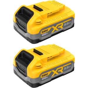 DEWALT 20V MAX XR POWERSTACK 3.5Ah Battery Kit, 2 Pack (DCBP320-2)