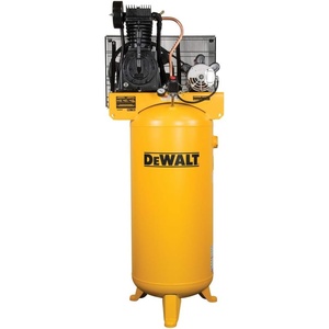 DEWALT 60 Gallon Stationary Vertical Air Compressor, 5 HP, OIL Lube, 230 Volt, 65 dB – Ideal Electric Air Compressor for home, tradesmen and industrial users.
