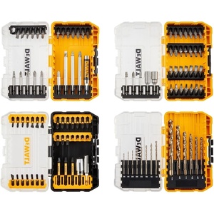 DEWALT Drill Bit Set, 21 Pc. Titanium Nitride Coated Pilot Point DEWALT Bit Set with Case for Wood, Metal and Plastic (DW1361)(One Size (Pack of 5))