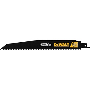 DEWALT Reciprocating Saw Blades, Bi-Metal, 6-Piece Set (DW4896)(9″ 2X 6 TPI  5-Pack)
