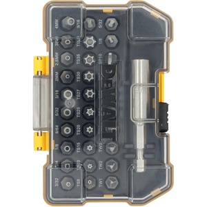 DEWALT Security Bit Set, 31-Piece Screwdriver Bit Set with Case, Universal 1/4 In Hex, Includeds Magnetic Bit Holder (DWAX200)(One Size)