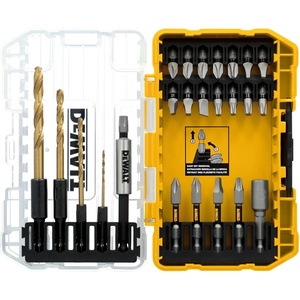DEWALT Tough Grip 27 Pc Screwdriver Bit Set and Impact Drill Driver Bit Set, Extra Durable Heavy Duty Torsion Zone Technology (DWAF2504TG)