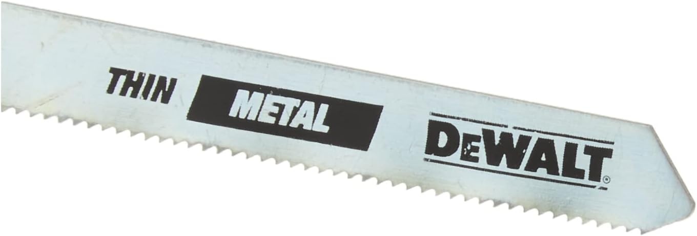image:imageDEWALT DW37705 Jigsaw Blades Thick Metal Cutting TShank 3Inch 14TPI 5Pack DW37705One Size