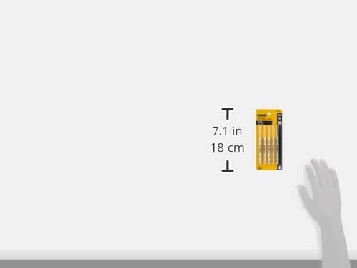 image:imageDEWALT DW37705 Jigsaw Blades Thick Metal Cutting TShank 3Inch 14TPI 5Pack DW37705One Size