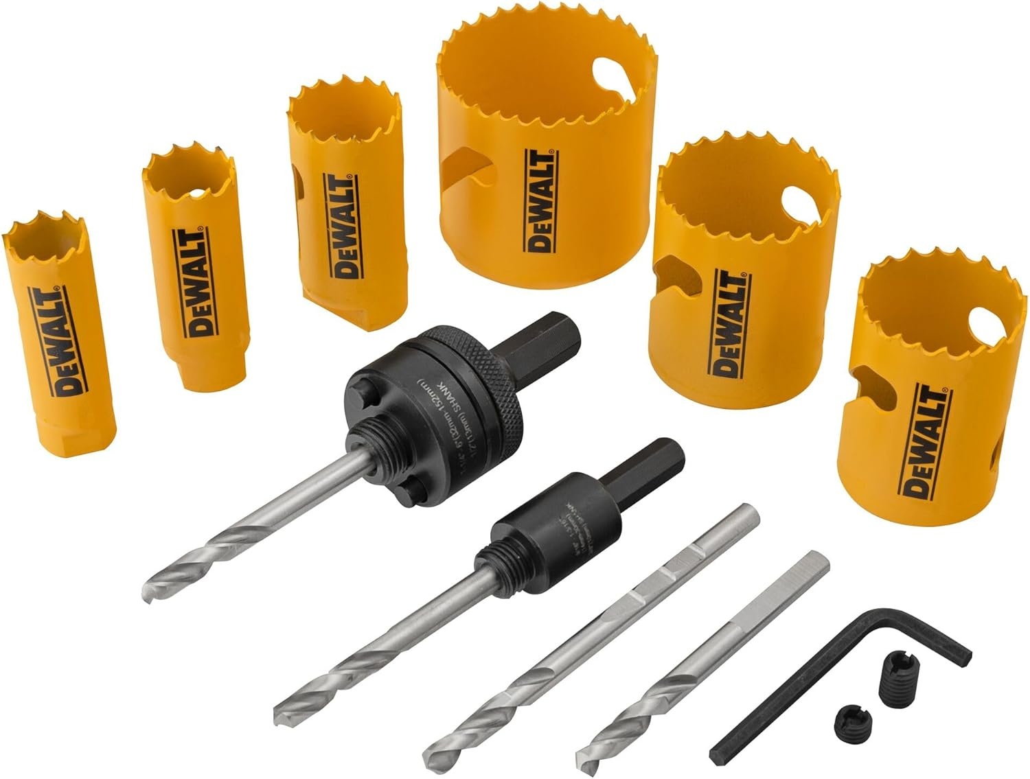 image:imageDEWALT BiMetal Hole Saw Kit for Wood Metal and Plastic D180001