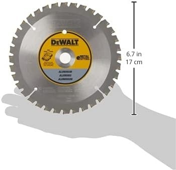 image:imageDEWALT Circular Saw Blade 6 12 Inch 36 Tooth Aluminum Cutting DW9152