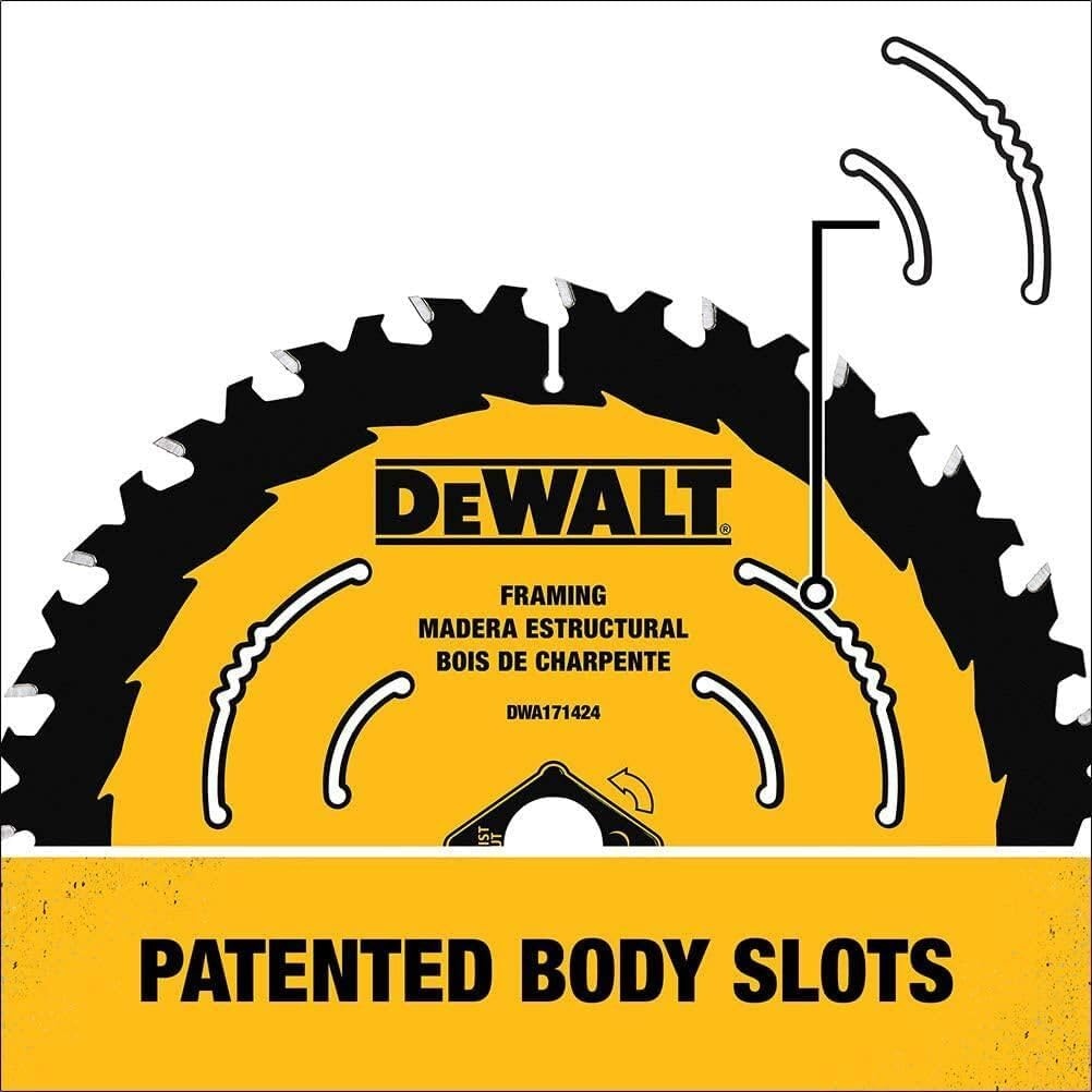 image:imageDEWALT Circular Saw Blade 6 12 Inch 40 Tooth Framing DWA161240One Size