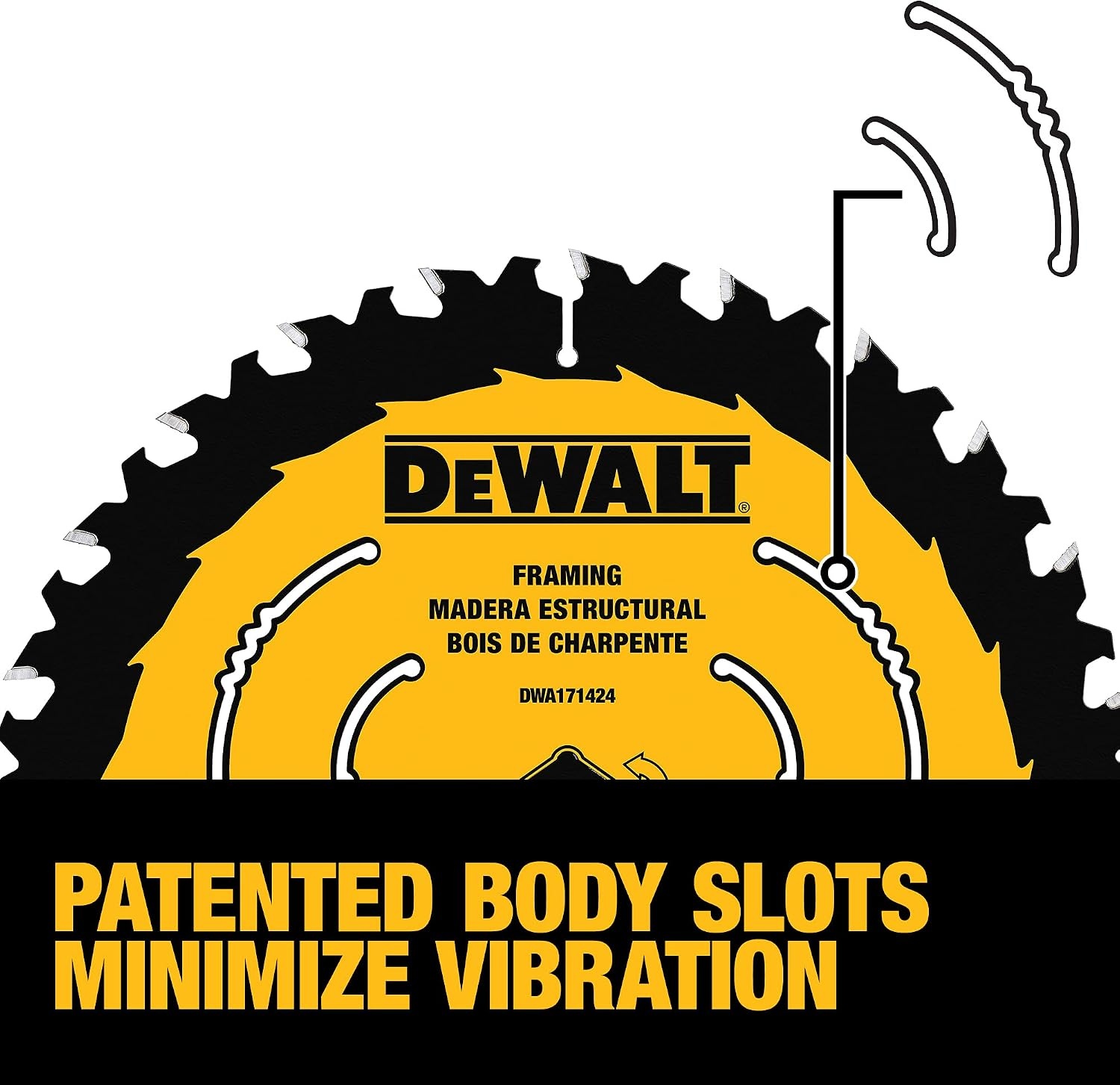 image:imageDEWALT Circular Saw Blade 7 14 Inch 24 Tooth Wood Cutting DWA171424B10 10 Count Pack of 1New