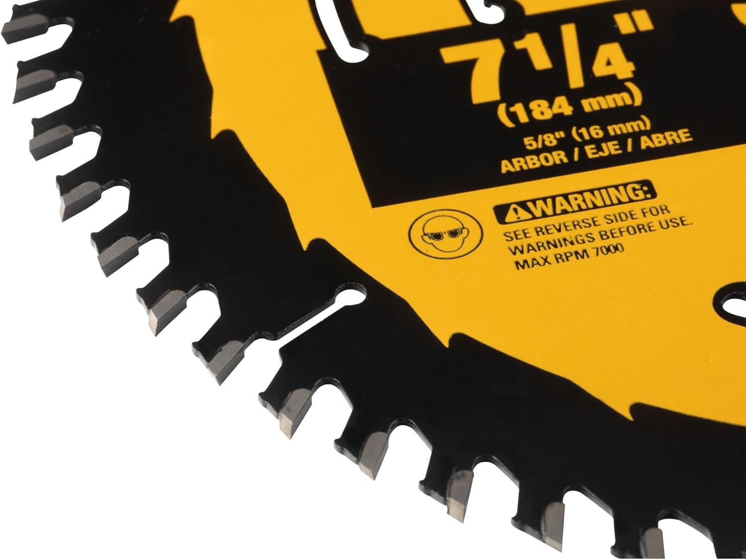 image:imageDEWALT Circular Saw Blade 7 14 Inch 60 Tooth Wood Cutting DWA171460One Size