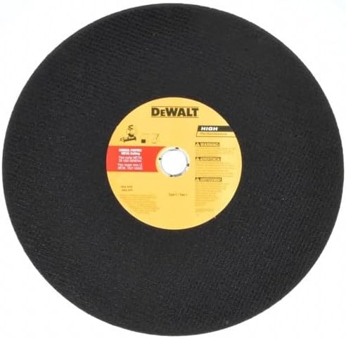 image:imageDEWALT Cutting Wheel for Chop Saw Metal Cutting 14Inch DW8001B4 4 count
