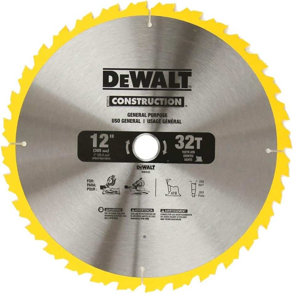 image:imageDEWALT DW3123 Miter Saw Blade