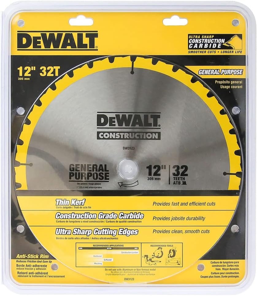 image:imageDEWALT DW3123 Miter Saw Blade
