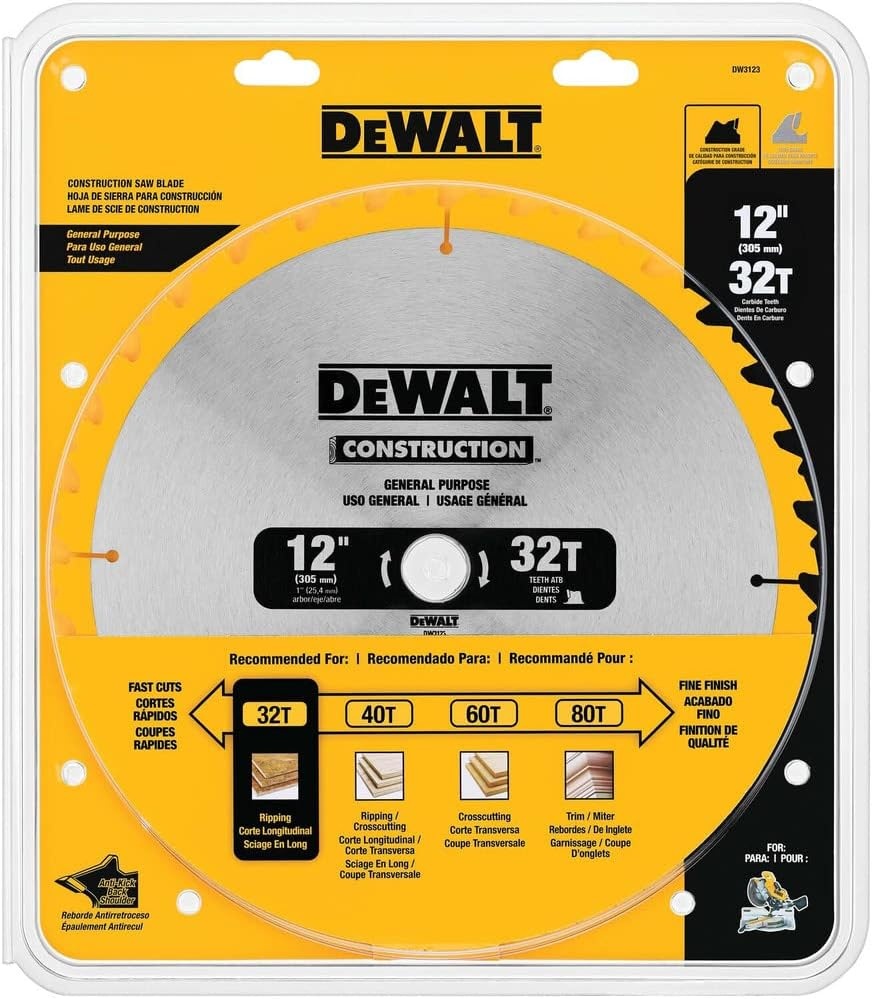 image:imageDEWALT DW3123 Miter Saw Blade