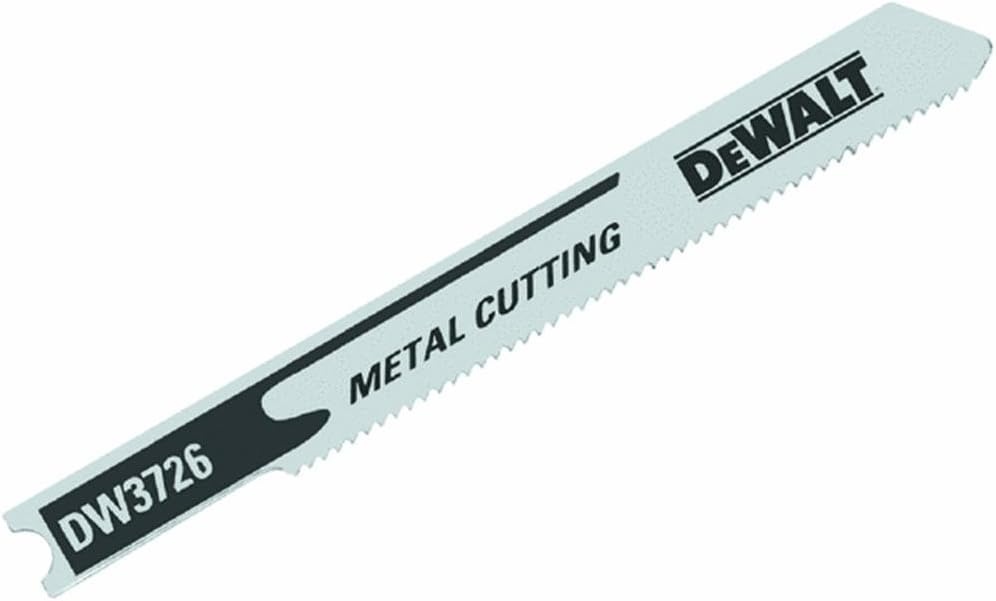 image:imageDEWALT DW37265 3Inch 24 TPI Thin Metal Cut Cobalt Alloy Steel UShank Jig Saw Blade 5PackOne Size