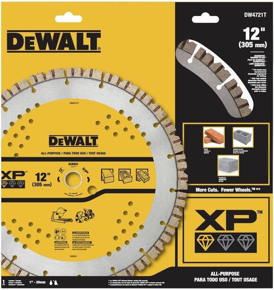 image:imageDEWALT DW4721T 12IN SEGMENTED XP ALL PURPOSE