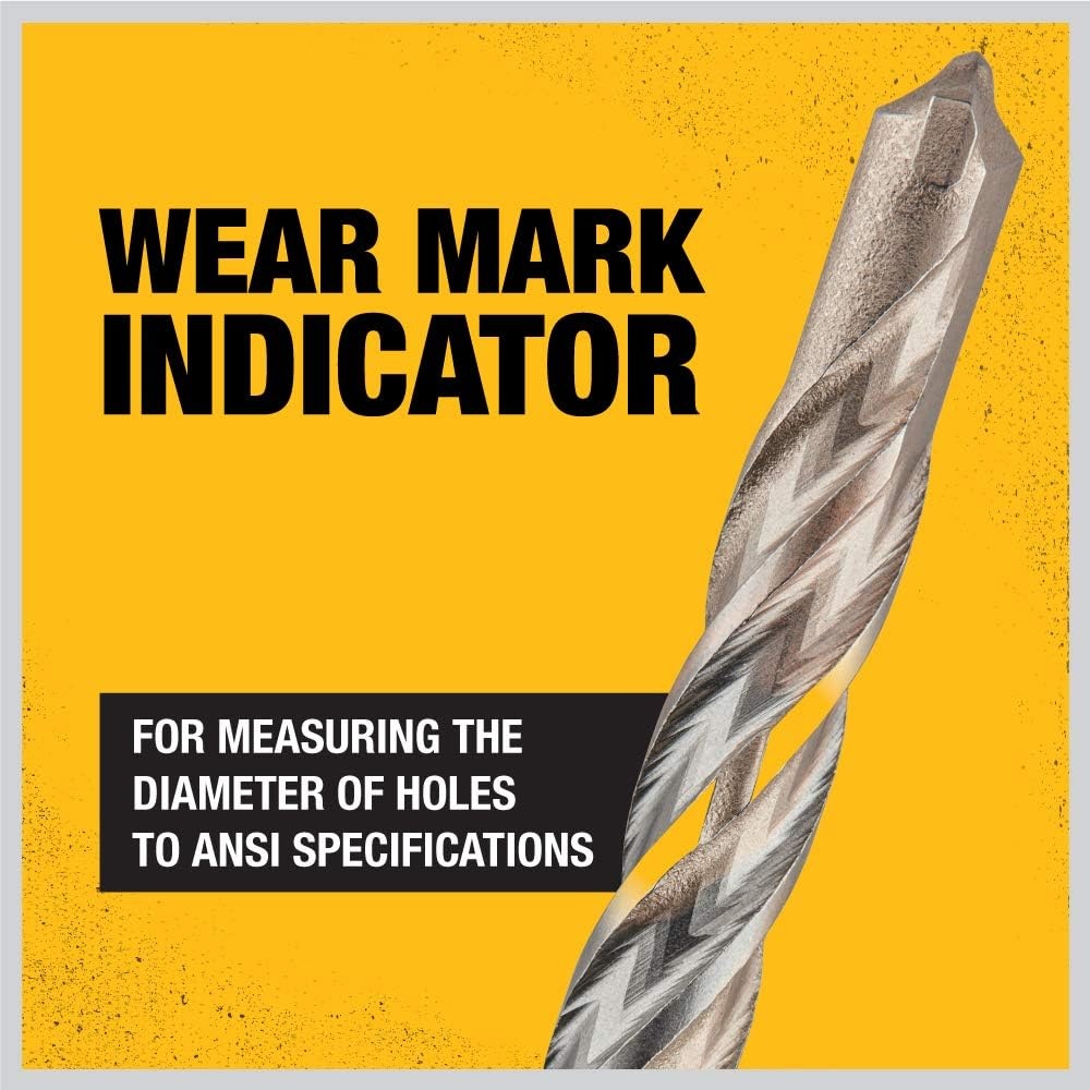 image:imageDEWALT DW5406 316Inch by 10Inch by 12Inch Rock Carbide SDS Plus Hammer Bit316 x 12 x 14