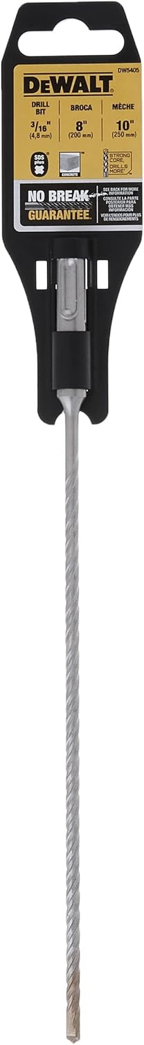image:imageDEWALT DW5406 316Inch by 10Inch by 12Inch Rock Carbide SDS Plus Hammer Bit316 x 8 x 10