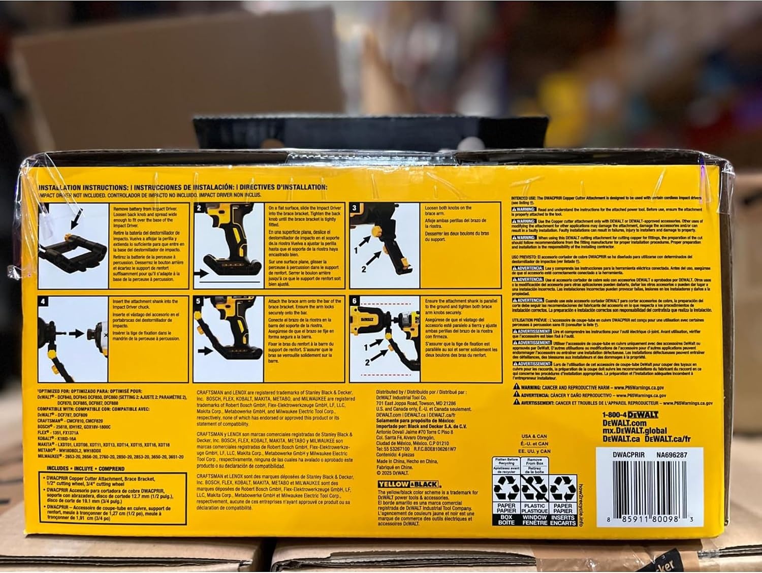 image:imageDEWALT IMPACT CONNECT Copper Pipe Cutter Impact Driver Attachment Tubing Cutter DWACPRIRCopper Tubing Cutter