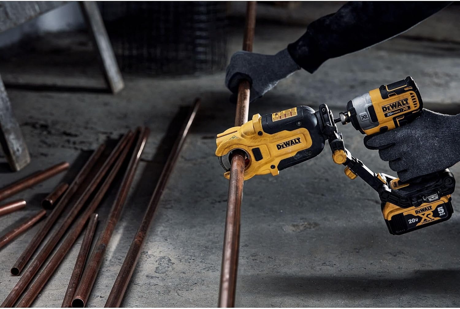 image:imageDEWALT IMPACT CONNECT Copper Pipe Cutter Impact Driver Attachment Tubing Cutter DWACPRIRCopper Tubing Cutter