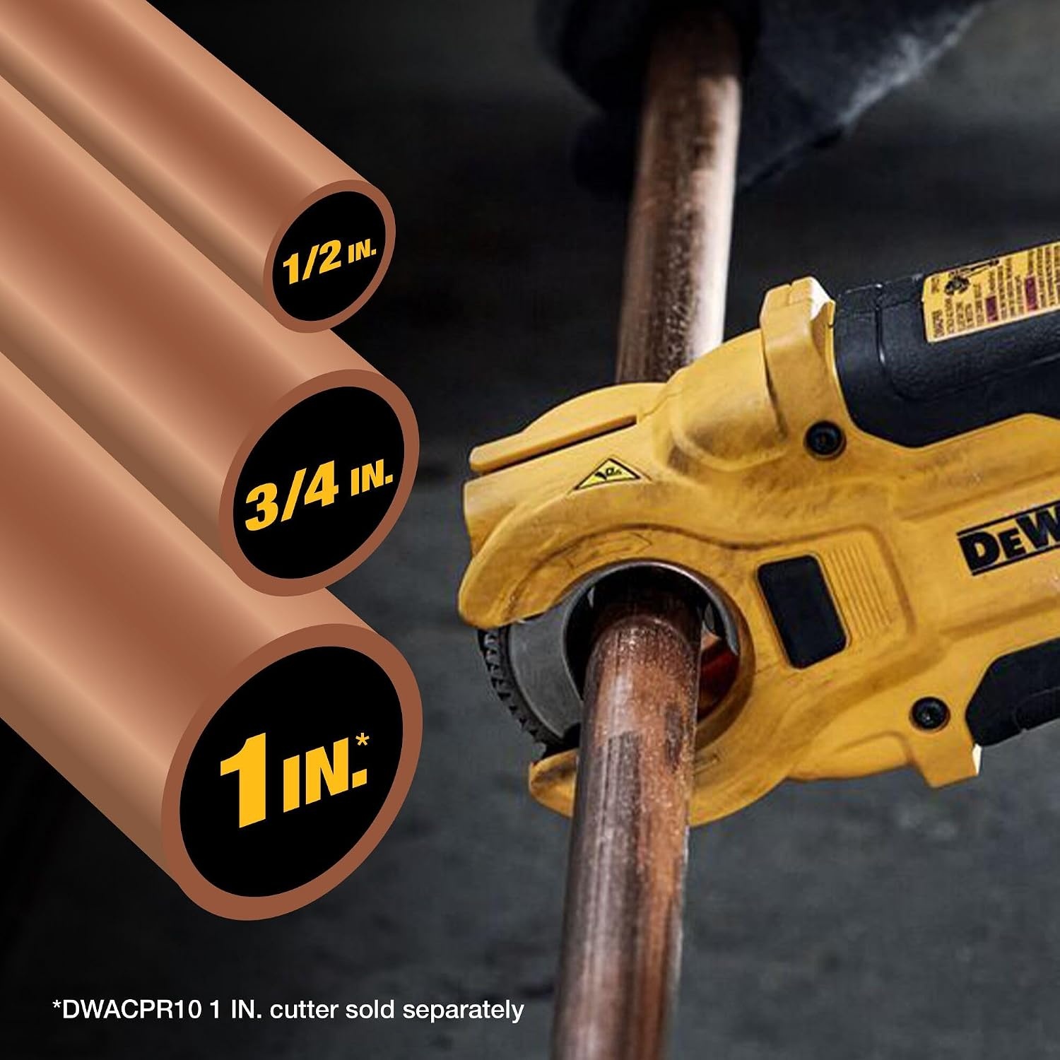 image:imageDEWALT IMPACT CONNECT Copper Pipe Cutter Impact Driver Attachment Tubing Cutter DWACPRIRCopper Tubing Cutter